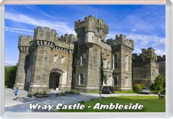 Wray Castle - Ambleside - Cumbria - Jumbo Fridge Magnet 22M1