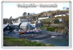 Cadgwith - Cornwall - Jumbo Fridge Magnet 22C2