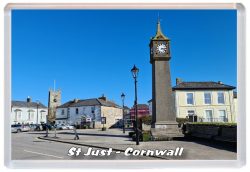 St Just - Cornwall - Jumbo Fridge Magnet 22C1