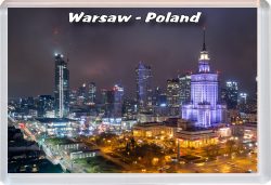 Warsaw - Poland - Jumbo Fridge Magnet 22P11