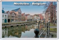 Mechelen - Belgium - Jumbo Fridge Magnet 22B1