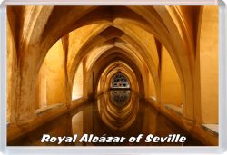 Royal Alcazar of Seville - Spain - Jumbo Fridge Magnet 22S1