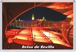 Setas de Sevilla - Spain - Jumbo Fridge Magnet 22S1