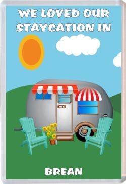 We loved our Staycation in Brean - Jumbo Fridge Magnet Souvenir Holiday Gift Present