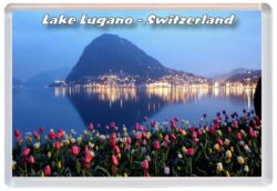 Lake Lugano - Switzerland - Jumbo Fridge Magnet 22S1