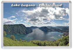 Lake Lugano - Switzerland - Jumbo Fridge Magnet 22S2