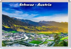 Schwaz - Austria - Jumbo Fridge Magnet 22A1