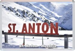 St Anton - Austria - Jumbo Fridge Magnet 22A1