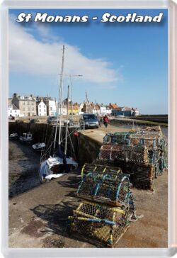 St Monans - Scotland - Jumbo Fridge Magnet 22S1