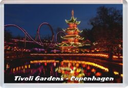 Tivoli - Copenhagen - Denmark - Jumbo Fridge Magnet 22D1