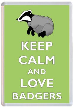 Keep Calm and Love Badger/Badgers - Jumbo Fridge Magnet