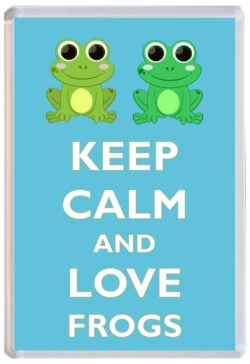 Keep Calm and Love Frog/Frogs - Jumbo Fridge Magnet