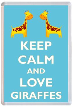 Keep Calm and Love Giraffe/Giraffes - Jumbo Fridge Magnet