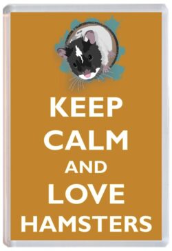 Keep Calm and Love Hamsters/Hamster - Jumbo Fridge Magnet