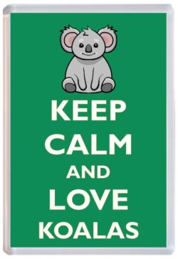 Keep Calm and Love Koala/Koalas - Jumbo Fridge Magnet