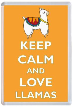 Keep Calm and Love Llamas/LLama - Jumbo Fridge Magnet