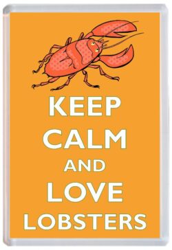 Keep Calm and Love Lobster/Lobsters - Jumbo Fridge Magnet