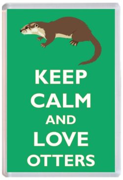 Keep Calm and Love Otter/Otters - Jumbo Fridge Magnet