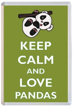Keep Calm and Love Panda/Pandas - Jumbo Fridge Magnet