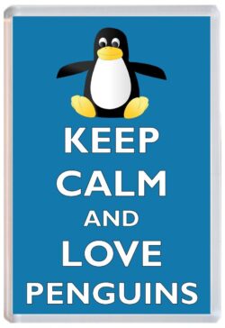 Keep Calm and Love Penguin/Penguins - Jumbo Fridge Magnet