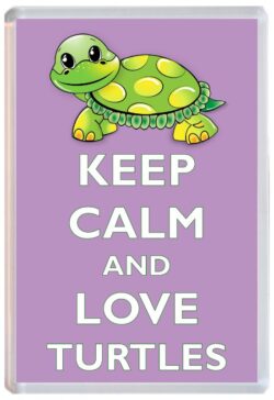 Keep Calm and Love Turtles/Turtle - Jumbo Fridge Magnet