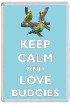 Keep Calm and Love Budgie/Budgies - Jumbo Fridge Magnet
