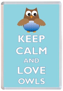 Keep Calm and Love Owl/Owls - Jumbo Fridge Magnet