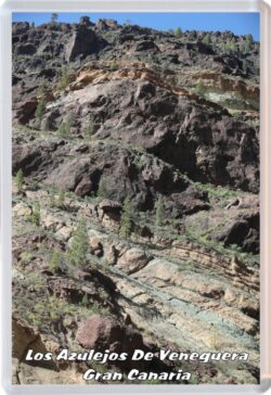 Los Azulejos de Veneguera - Gran Canaria - Jumbo Fridge Magnet 23GC1
