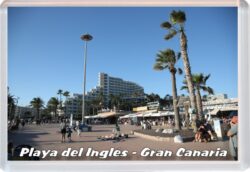 Playa del Ingles - Gran Canaria - Jumbo Fridge Magnet 23GC1