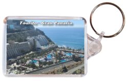 Taurito - Gran Canaria - Double Sided Large Keyring Key Fob Chain Ring 23GC1