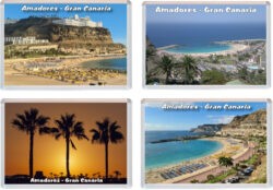 Amadores - Gran Canaria - 4 PACK - Jumbo Fridge Magnet