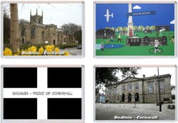 Bodmin - Cornwall - 4 PACK - Jumbo Fridge Magnet