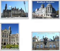 Bradford - Yorkshire - 4 PACK - Jumbo Fridge Magnet
