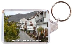 Tejeda - Gran Canaria - Double Sided Large Keyring Key Fob Chain Ring 23GC1