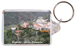 Tejeda - Gran Canaria - Double Sided Large Keyring Key Fob Chain Ring 23GC2