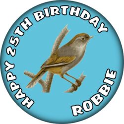 Personalised Sparrow Birthday Badge - 59mm ANY NAME & AGE
