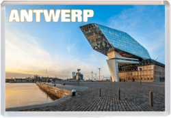 Antwerp - Belgium - Jumbo Fridge Magnet 25B5