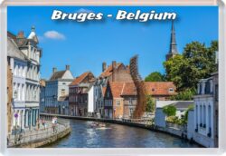 Bruges - Belgium - Jumbo Fridge Magnet Souvenir 23JM10