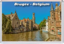 Bruges - Belgium - Jumbo Fridge Magnet Souvenir 23JM12