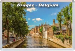 Bruges - Belgium - Jumbo Fridge Magnet Souvenir 23JM9