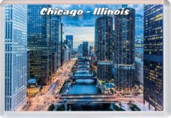 Chicago - USA - Jumbo Fridge Magnet 23US8