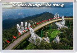 Golden Bridge - Da Nang - Vietnam - Jumbo Fridge Magnet 23V1