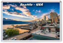 Seattle - USA - Jumbo Fridge Magnet 23US3