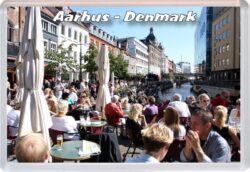 Aarhus - Copenhagen - Denmark - Jumbo Fridge Magnet 23D2