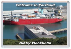 Bibby Stockholm - Welcome to Portland - Jumbo Fridge Magnet 23E1