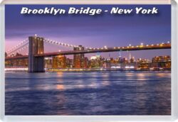 Brooklyn Bridge - New York - USA - Jumbo Fridge Magnet 23US3