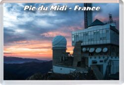 Pic di Midi - France - Jumbo Fridge Magnet 23F2