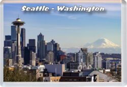 Seattle - USA - Jumbo Fridge Magnet 23US5
