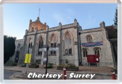 Chertsey - Surrey - Jumbo Fridge Magnet 23E3