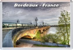 Bordeaux - France - Jumbo Fridge Magnet 23F1